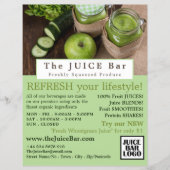 Apple & komkommer, Juice Bar Adverteren Flyer (Voorkant)