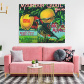 Apple-label gebergte canvas afdruk (Insitu (Woonkamer))