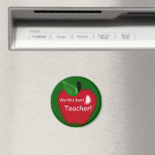 Apple "Le meilleur enseignant du monde" Magnet (In Situ (Lave-vaisselle))