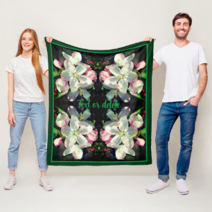 Apple Lente Bloesem Persoonlijk Fleece Deken
