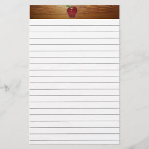 Apple Lined Stationery Briefpapier