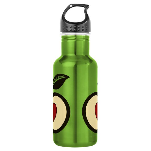 Apple Logo Food to Grow Waterfles (Voorkant)