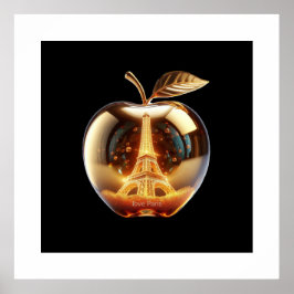 Apple Love Paris Poster