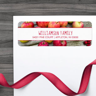 Apple Lovers Family Address Label