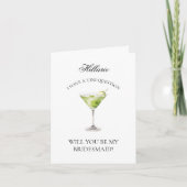Apple Martini, jij wordt mijn bruidsmeisje Kaart (Voorkant)