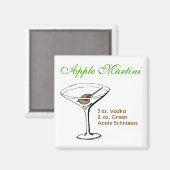 Apple Martini Magneet (Voorkant / Achterkant)