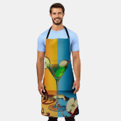 Apple Martini Pop Art Schort (Gedragen)