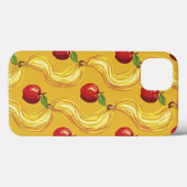 Apple met geel patroonontwerp iPhone 13 hoesjes (Achterkant (horizontaal))