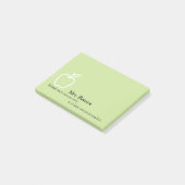 Apple met het Citaat van de Leraar Personalized 4 Post-it® Notes (Schuin)