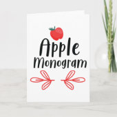 Apple Monogram Kaart (Voorkant)