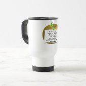 Apple Note Quote Travel Mug Reisbeker (Voorkant links)