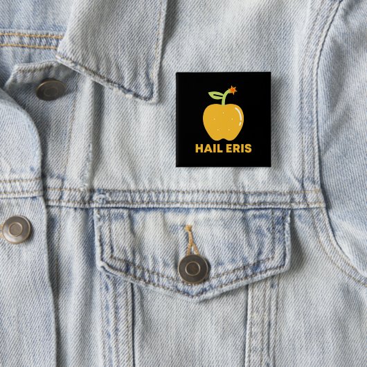 Apple of Discord Hail Eris Button (In situ)