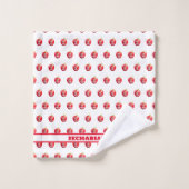 Apple Of God's Eye Rouge & Blanc (Gant de toilette)