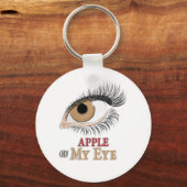 Apple of My Eye Eyelashes Art Sleutelhanger (Voorkant)