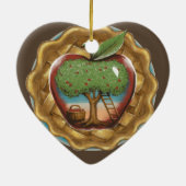 Apple of My Pie Keramisch Ornament (Achterkant)