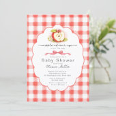 Apple of Our Eye Baby Shower Invitation (Debout devant)