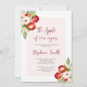 Apple of Our Eye Baby shower Invitation Kaart (Voorkant)