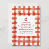 Apple of Our Eye Baby shower Invitation Kaart (Achterkant)