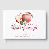 Apple of Our Eye Baby shower Livre d'invité (Recto)