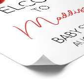 Apple of Our Eye Baby shower Welkom Poster (Hoek)