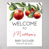 Apple of Our Eye Baby shower Welkom Poster (Voorkant)