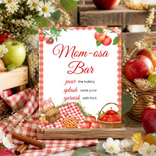 Apple of Our Eye Fall Baby   Mom-osa Bar Poster