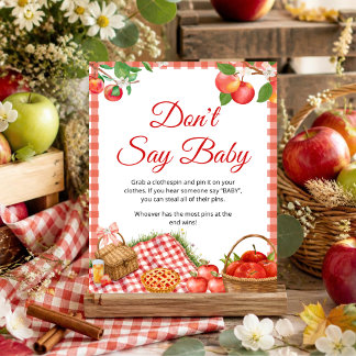 Apple of Our Eye Herfst Baby Shower | Geen Baby Ze Poster