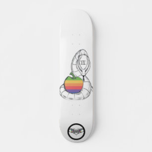 Apple-ontwerp met slang skateboard