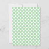 Apple op Celadon Green Polka Dots Kaart (Achterkant)