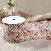 Apple Orchard Gingham Bow Ribbon Lint