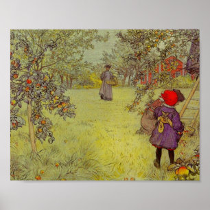 Apple Orchard Harvest Poster
