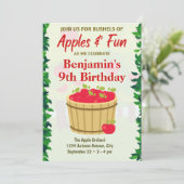 Apple Orchard Invitation d'anniversaire (Debout devant)