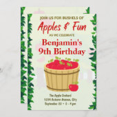 Apple Orchard Invitation d'anniversaire (Devant / Derrière)