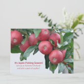 Apple Orchard Invitation Kaart (Staand voorkant)