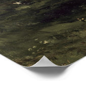 Apple Orchard Landscape Art print donkergroen (Hoek)