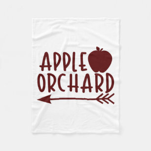 Apple Orchard met Apple Fleece Deken