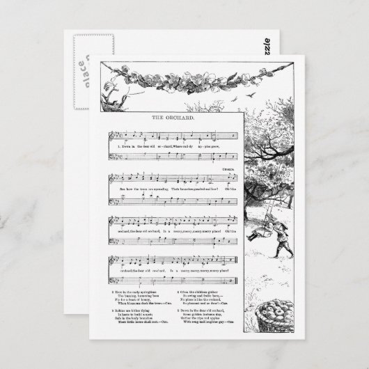 Apple Orchard Song Briefkaart (Voorkant / Achterkant)