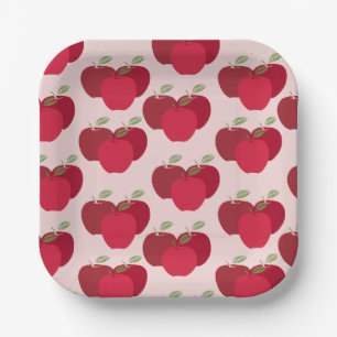 Apple Pattern 7" Vierkant Bord voor feesten of eve