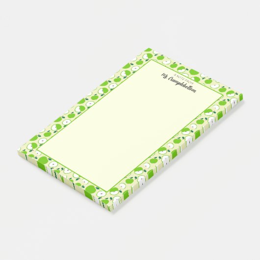 Apple Pattern Een notitie van Teacher Schattige Post-it® Notes (Schuin)