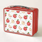 Apple Pattern Metal Lunch Box (Achterkant)