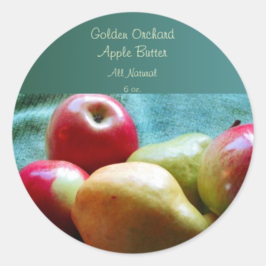 Apple Pear Delight Canning Étiquettes (Devant)