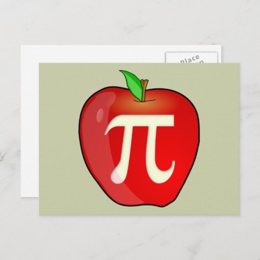 Apple Pi Briefkaart (Voorkant / Achterkant)