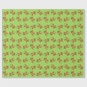 Apple Pi Cute Wiskunde Pi Day Gift Wrapping Paper Cadeaupapier (Vlak)