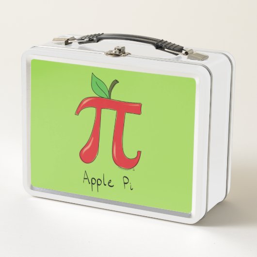 Apple Pi Cute Wiskunde Pi Day Lunch Box (Voorkant)