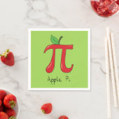 Apple Pi Cute Wiskunde Pi Day Napkins Servet (Insitu)