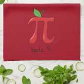 Apple Pi Cute Wiskunde Pi Day Pie Baking Kitchen T Theedoek (Gevouwen)