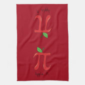 Apple Pi Cute Wiskunde Pi Day Pie Baking Kitchen T Theedoek (Verticaal)