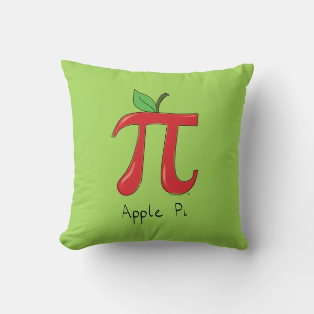 Apple Pi Cute Wiskunde Pi Day Pillow Kussen (Voorkant)