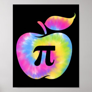 Apple Pi Dag Grappig 3.14 Pi Dag Wiskunde Leraren Poster