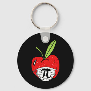 Apple Pi-day Schattige gezichtsmasker Docent Quara Sleutelhanger